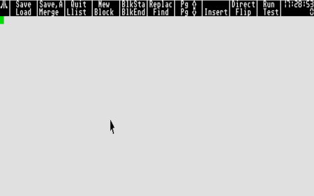 The GFABASIC Editor on the Atari ST